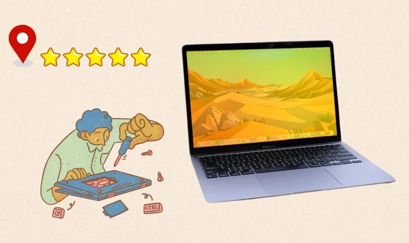 Sửa chữa phần cứng của MacBook khi bị vàng màn hình