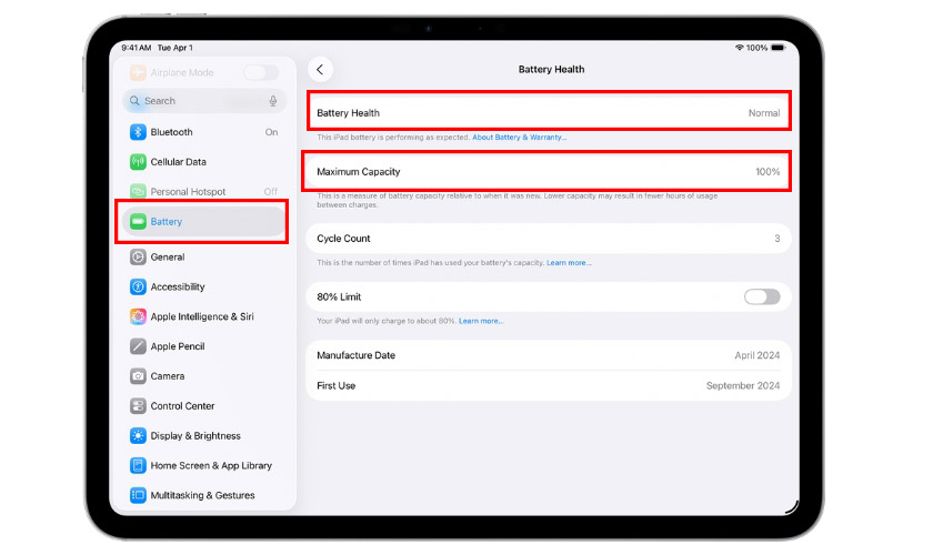 Khi nào cần thay pin iPad gen 8 Wi-Fi chính hãng