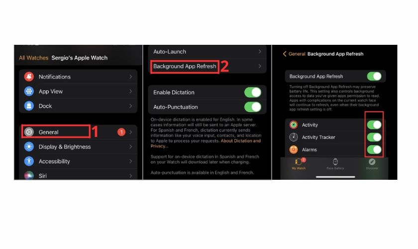 Điều chỉnh cài đặt Làm mới ứng dụng trong nền trên iphone