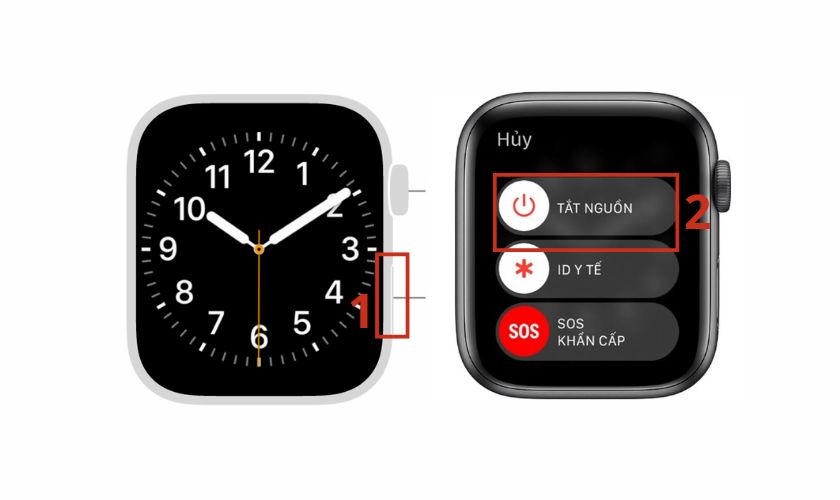 Khởi động lại và cập nhật phần mềm Apple Watch