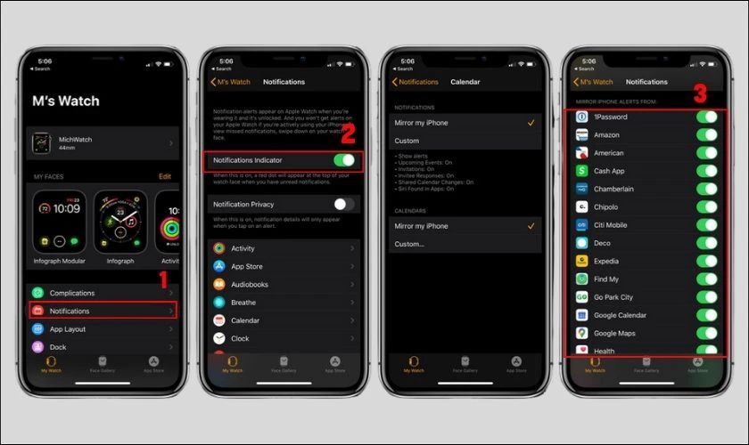 Điều chỉnh thông báo trên iphone