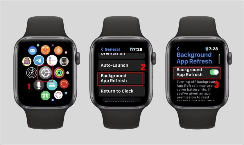 Điều chỉnh cài đặt Làm mới ứng dụng trong nền