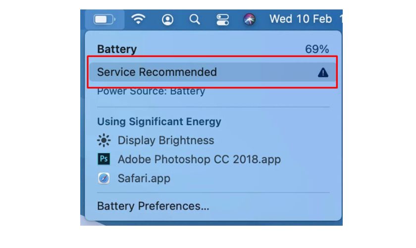 Dấu hiệu cho thấy pin MacBook nhanh hết pin