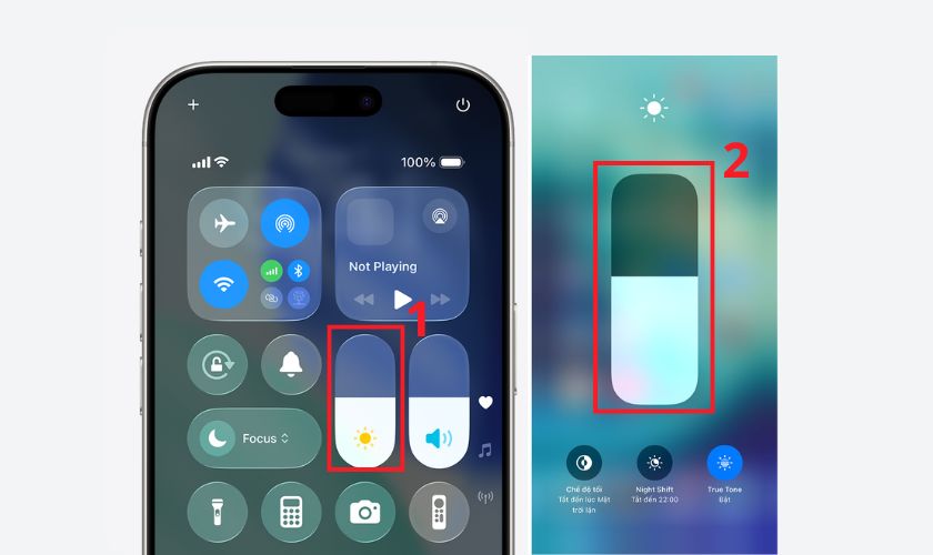 Điều chỉnh lại độ sáng màn hình
