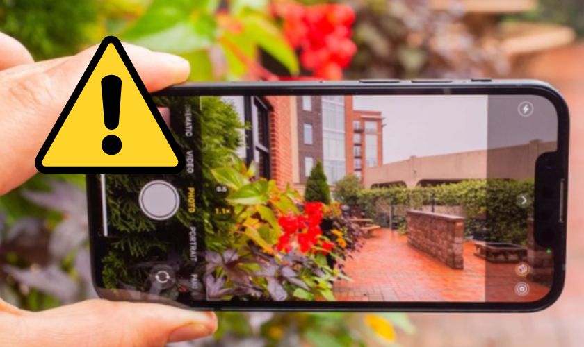 Dấu hiệu camera iPhone X bị lỗi camera sau