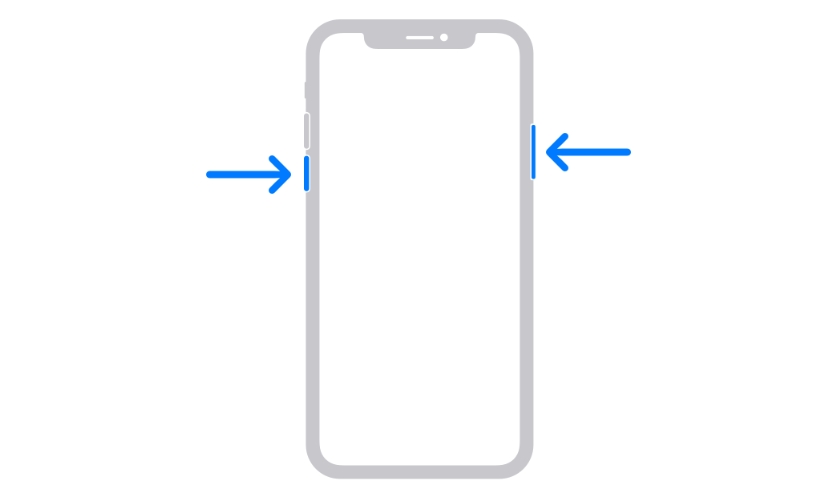 Khởi động lại iPhone XS