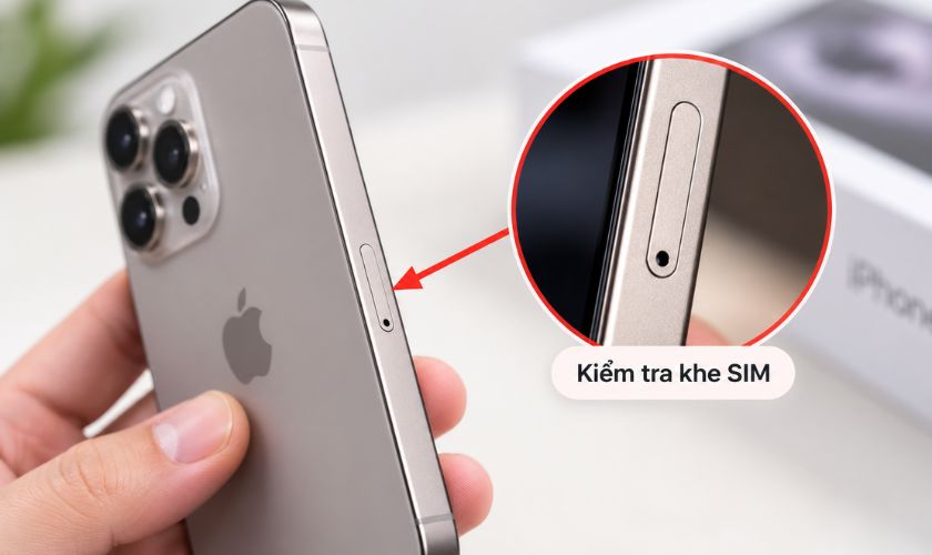 Cách kiểm tra màn hình iPhone đã thay chưa qua khe SIM