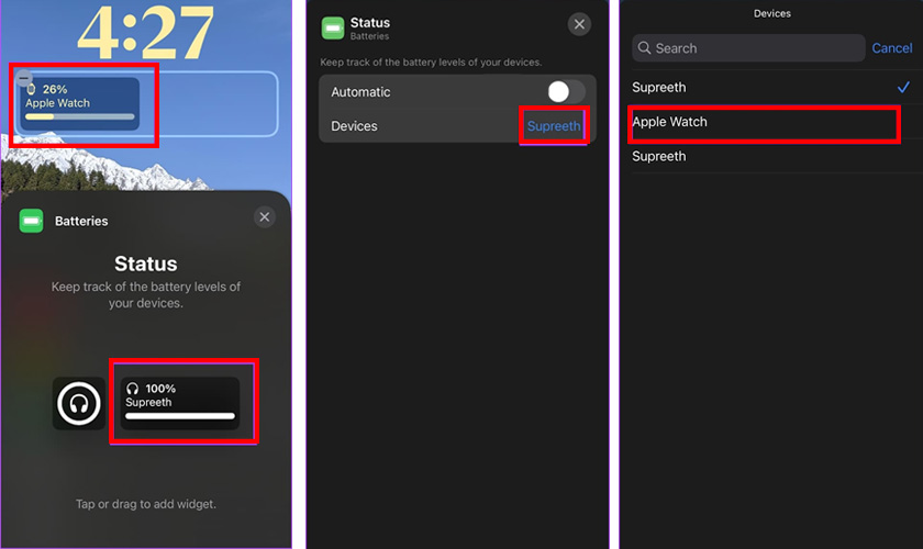 Kiểm tra pin Apple Watch bằng phần mềm Battery Life