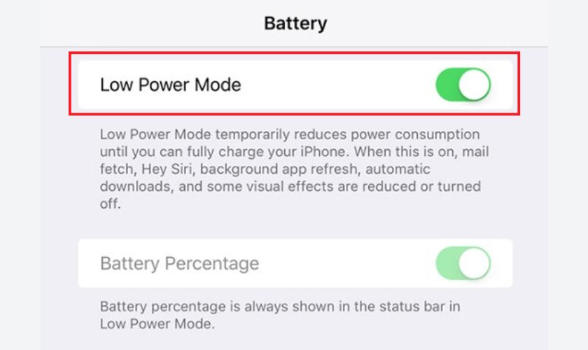Cách tăng thời lượng sử dụng pin iPhone 7 Plus