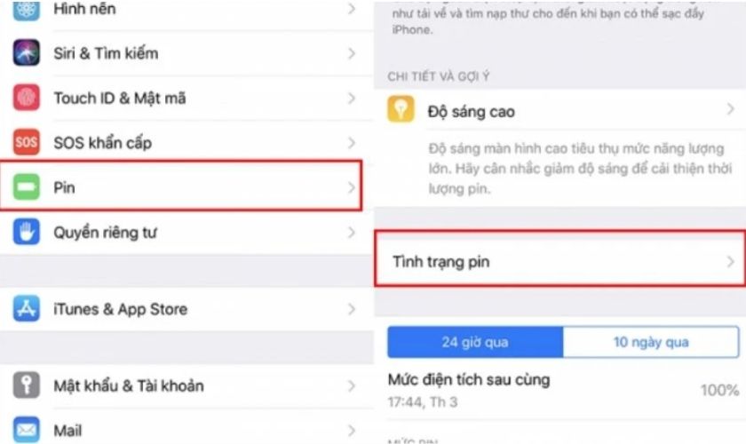 Làm thế nào để kiểm tra độ chai pin iPhone 13 
