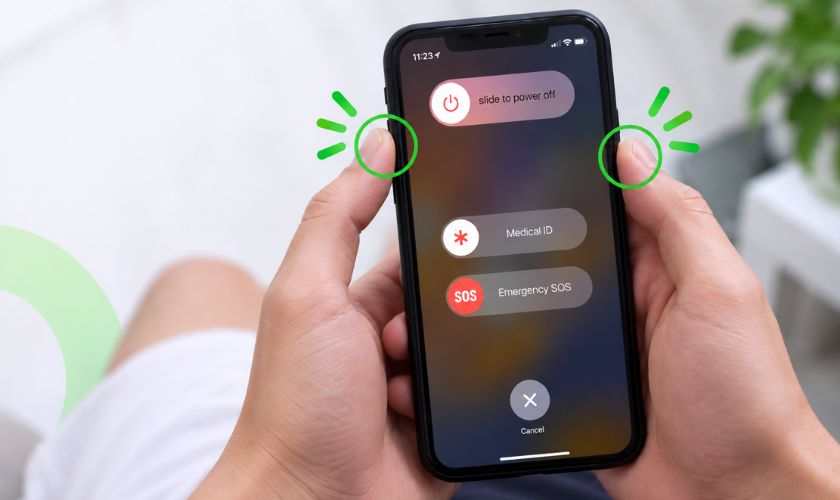 Khởi động lại iPhone
