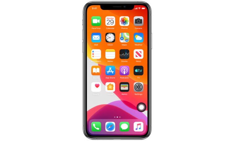 màn hình iPhone có chấm tròn ở giữa