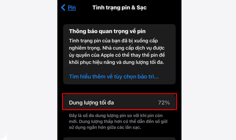 pin iphone dưới 80 có sao không