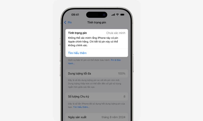 Tình trạng pin không xác định