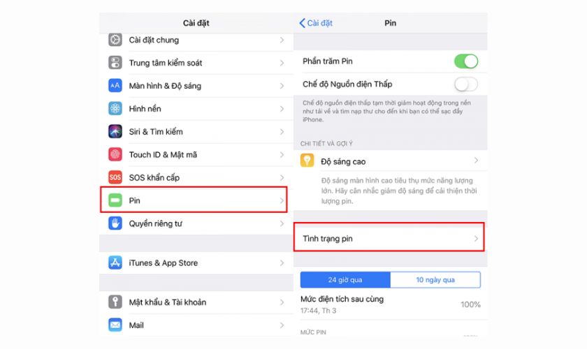 Hướng dẫn kiểm tra tình trạng Pin bảo trì trên iPhone