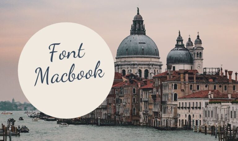 cài font chữ cho Macbook