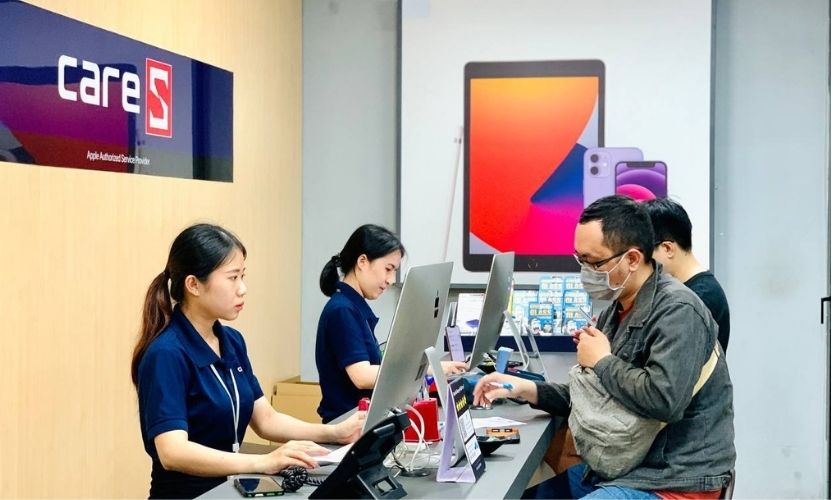 Quy trình sửa hở màn hình tại CareS 