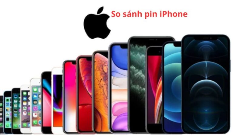so sánh pin iphone