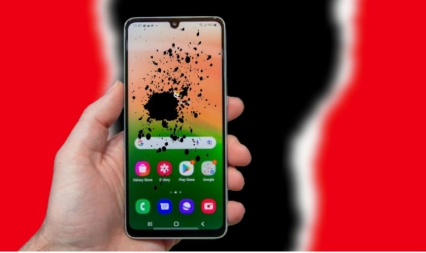 Dấu hiệu nhận biết màn hình điện thoại bị chảy mực