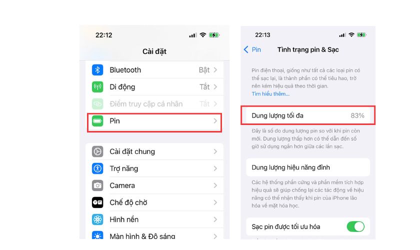 Cách kiểm tra phần trăm pin iPhone còn lại