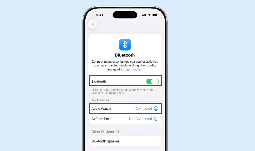 Duy trì kết nối Bluetooth