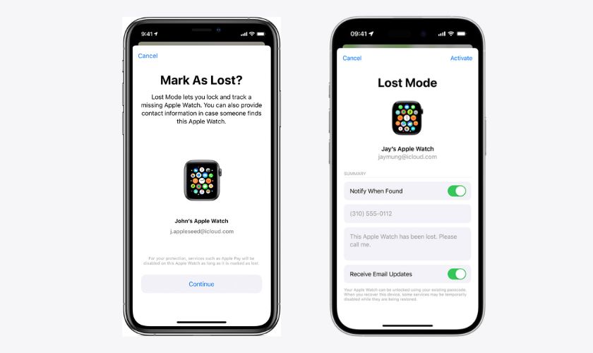 Sử dụng Lost Mode (Chế độ mất)