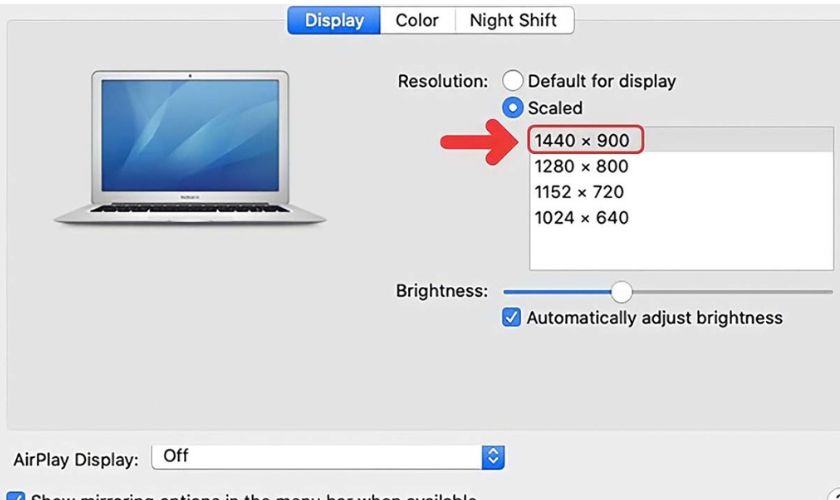 Chỉnh cỡ chữ trên MacBook là gì