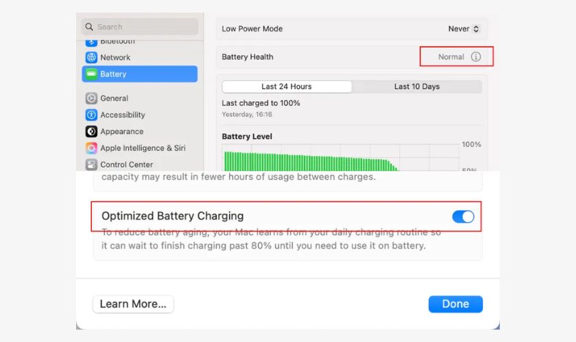 Lưu ý để bảo vệ tuổi thọ pin MacBook