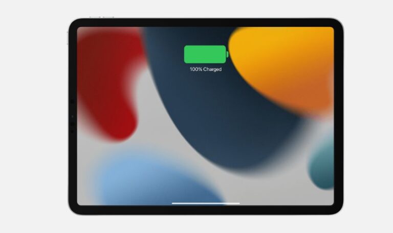 ipad không hiển thị tình trạng pin