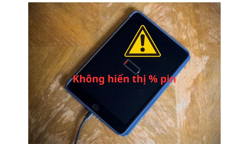 Biểu hiện sạc không vào pin trên iPad