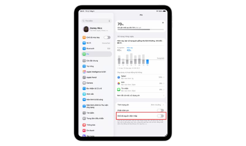 Cách khắc phục iPad tụt pin khi không sử dụng