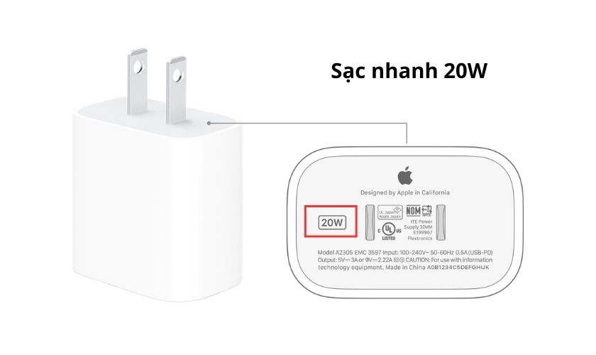 Sạc nhanh 20W iPhone bao lâu đầy pin
