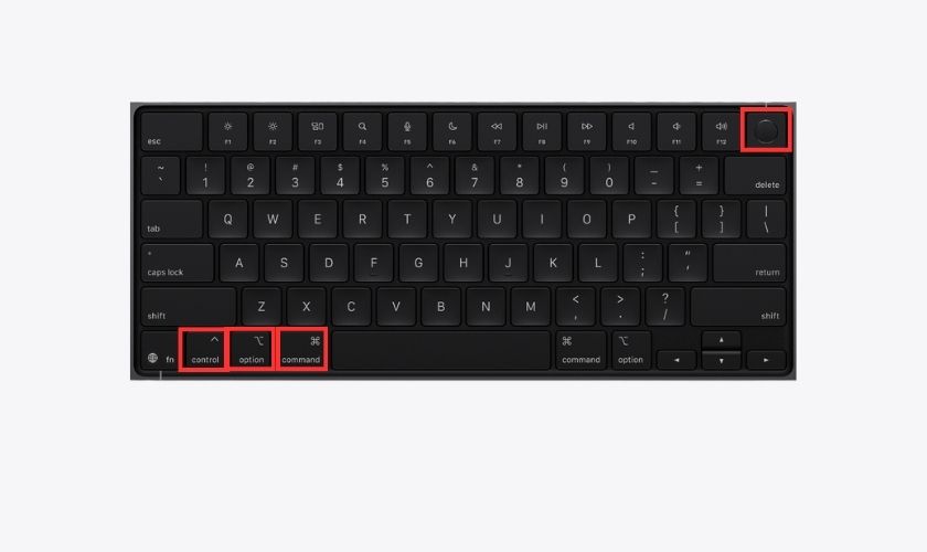 Sử dụng phím tắt nhanh tắt Macbook