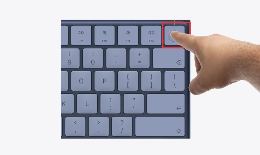 Tắt máy MacBook bằng nút nguồn