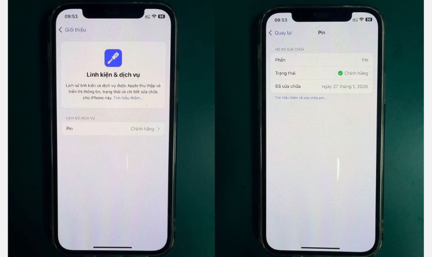 kiểm tra pin thay thế có chính hãng hay không