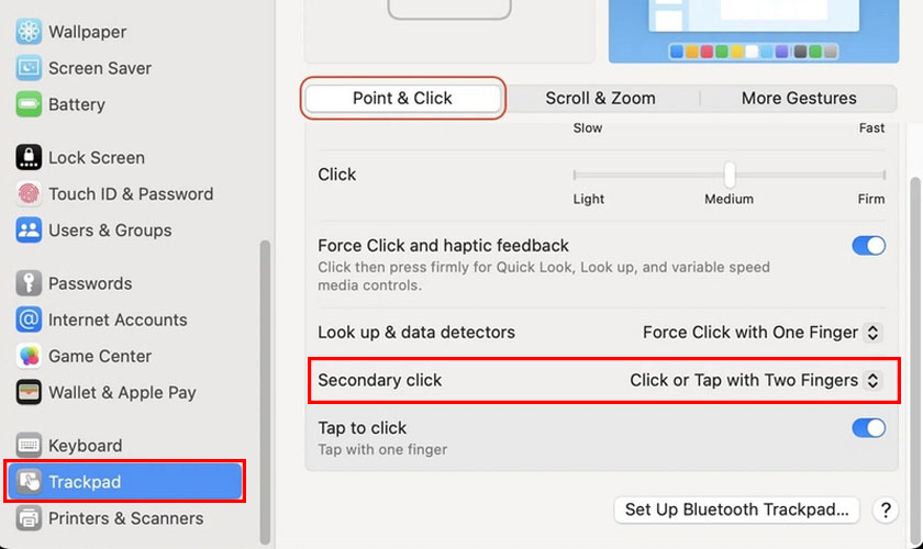 Các cách bấm chuột phải trên MacBook đầy đủ nhất