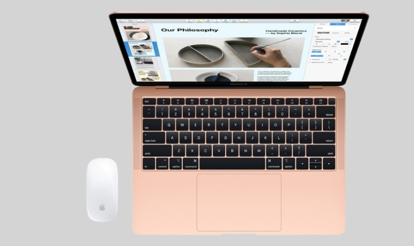 Dùng chuột ngoài (USB/Bluetooth)