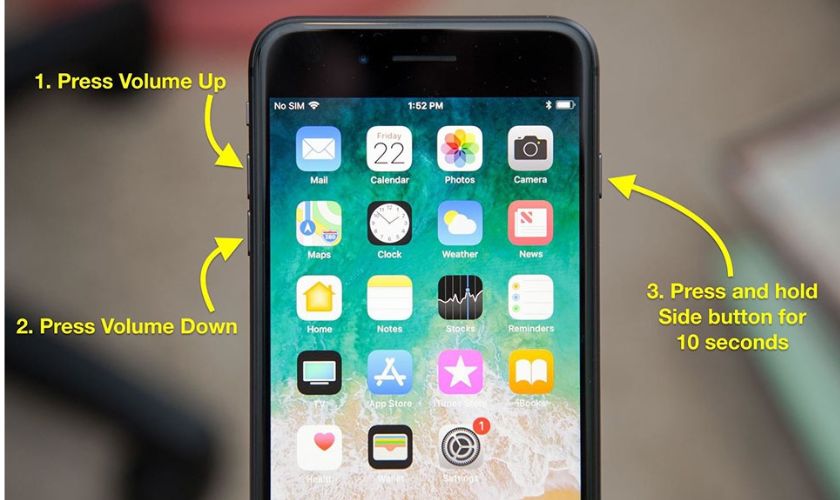 Cách tắt nguồn iPhone 8 Plus khi bị đơ nhanh nhất