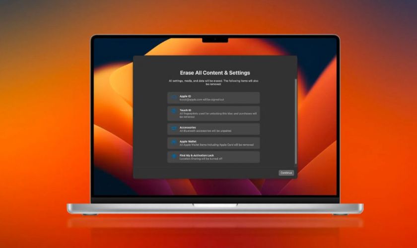 Cài lại MacBook có mất dữ liệu không