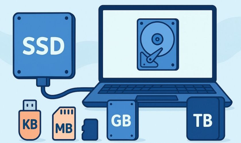 Đơn vị đo dung lượng ổ cứng là gì