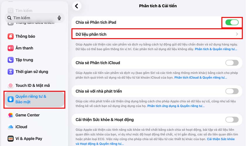 Cách kiểm tra dung lượng pin iPad Air 5