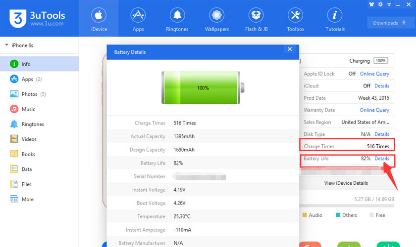 Cách kiểm tra dung lượng pin iPad Air 5