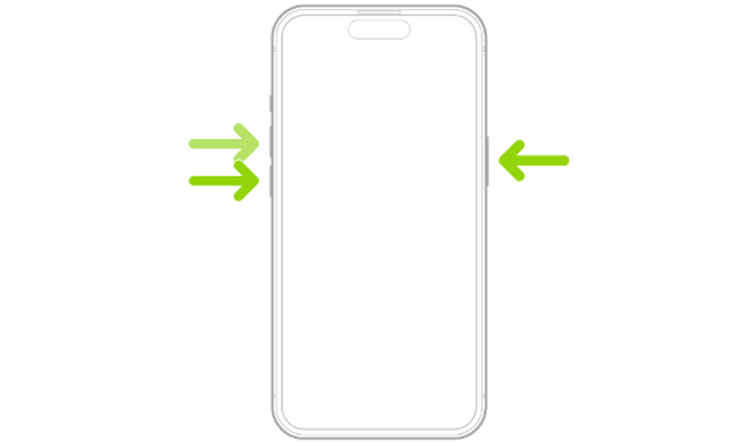 Thực hiện Force Restart iPhone 15 Pro Max để xóa lỗi đơ màn hình