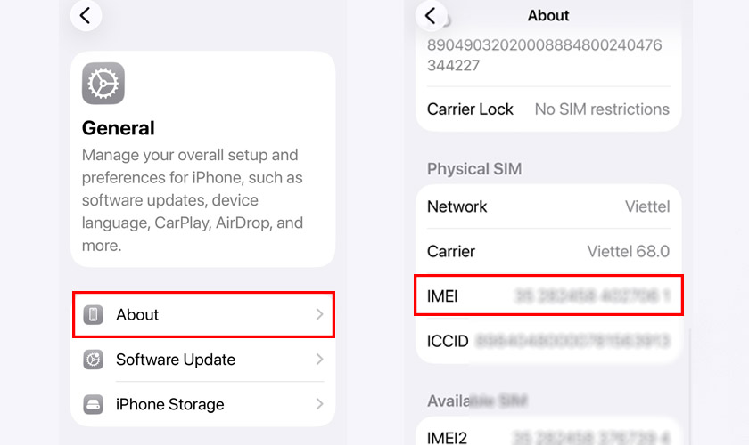 Kiểm tra iPhone 17 Pro Max chính hãng bằng IMEI