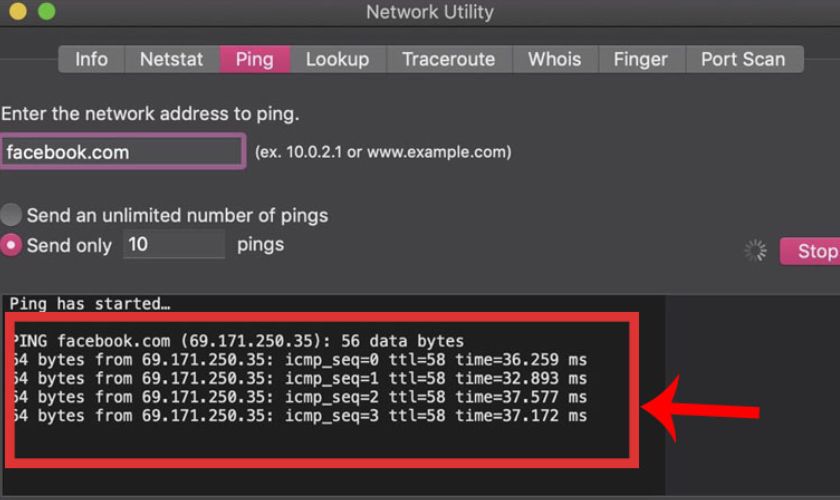 Ý nghĩa các thông số khi kiểm tra Ping