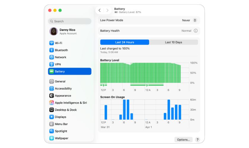 Cách sạc MacBook Air M1 đúng cách theo khuyến nghị của App