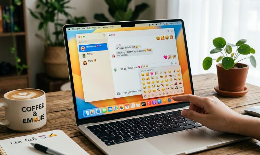 Mở Emoji trên MacBook