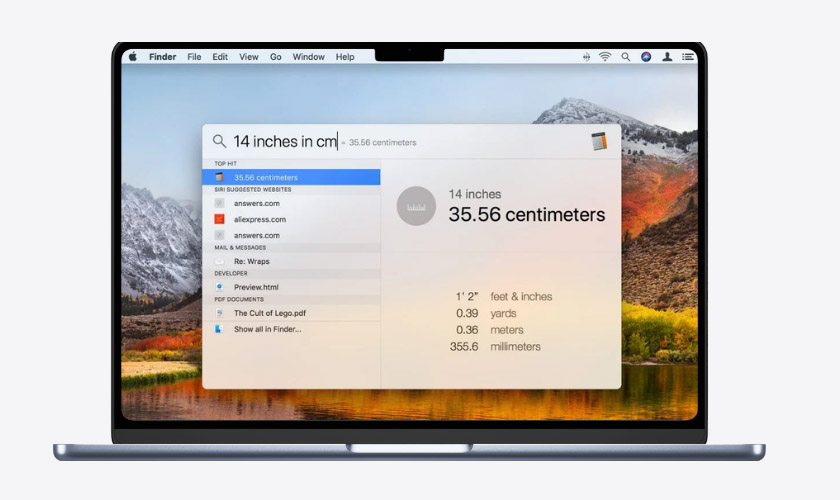 Mẹo sử dụng Spotlight Mac cực hữu ích