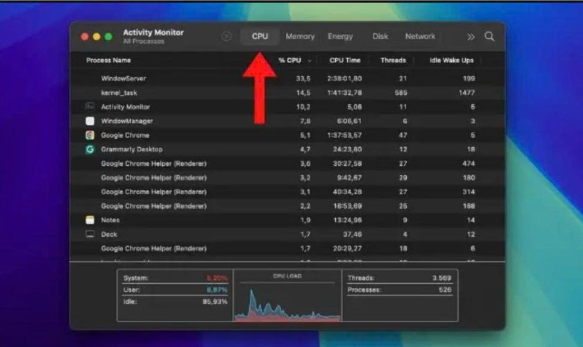 Cách nhận biết ứng dụng đang chạy ngầm trên MacBook