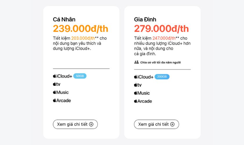 Giá Apple One là bao nhiêu